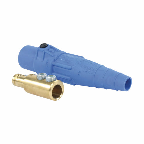 E1049 Female Plug 444MCM Crimp/Solder Blue