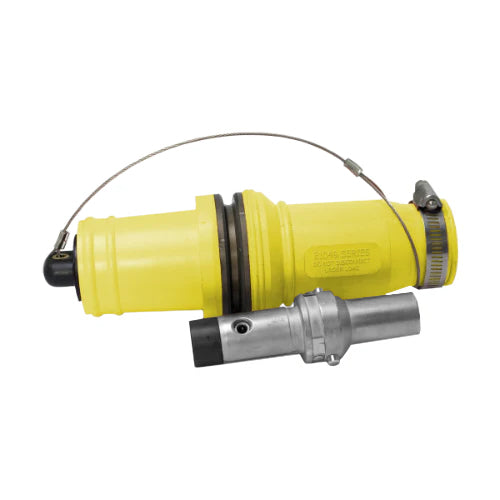 Roughneck Complete Male Standard Connector, 313 MCM, Yellow