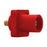 Insulated Male Receptacle Threaded Stud 3/4" Red