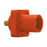 Insulated Male Receptacle Threaded Stud 3/4" Orange