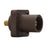 Insulated Male Receptacle Threaded Stud 3/4" Brown