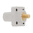 Insulated Female Receptacles - 3/4  Threaded Stud - White