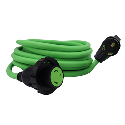 30A Cord for RV/EV Straight Blade to Twist Lock Receptacle