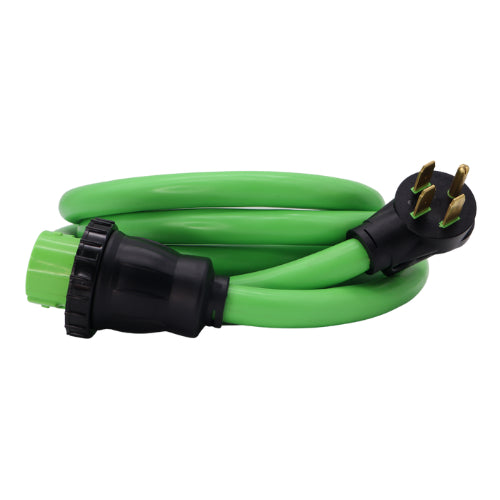 50A Cord for RV/EV Straight Blade to Twist Lock Receptacle