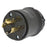 Hubbell 125 VAC Black Industrial grade Black Locking Device