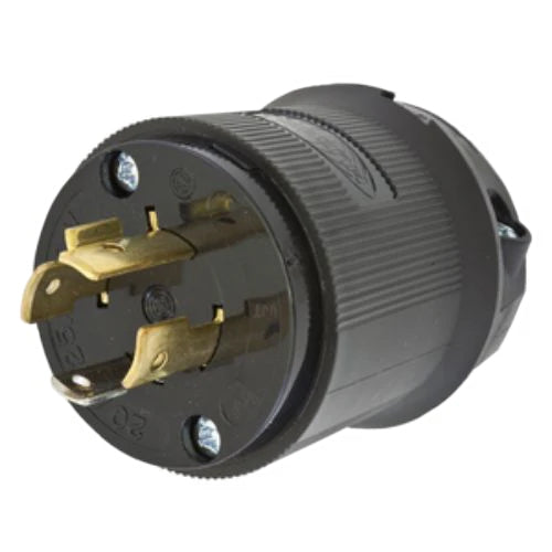 Hubbell 125 VAC Black Industrial grade Black Locking Device