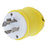 Hubbell 125 VAC Yellow Marine grade Locking Device
