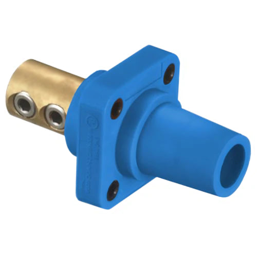 Hubbell Wiring Device-Kellems Series 16 Single Pole 400Amp DSS Receptacle, Female - Blue Wire Connectors