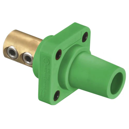 Hubbell Wiring Device-Kellems Series 16 Single Pole 400Amp DSS Receptacle, Female - Green Wire Connectors