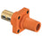 Hubbell Wiring Device-Kellems Series 16 Single Pole 400Amp DSS Receptacle, Female - Orange Wire Connectors