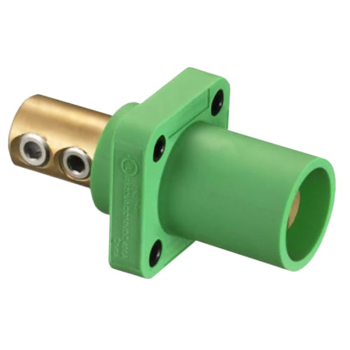 Hubbell Wiring Device-Kellems Series 16 Single Pole 400Amp DSS Receptacle, Male - Green Wire Connectors