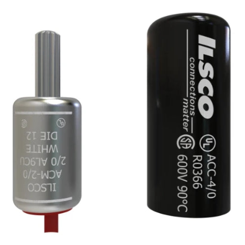 Ilsco Aluminum Compression Pin Adapter 600V 2/0 center pin