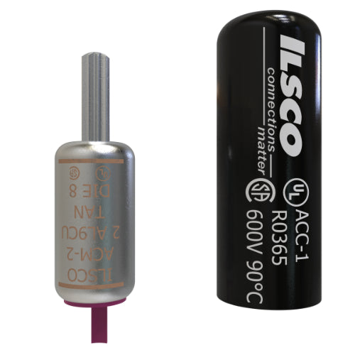 Ilsco Aluminum Compression Pin Adapter 600V 2 AWG center pin