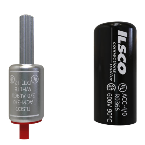 Ilsco Aluminum Compression Pin Adapter 600V 3/0 center pin