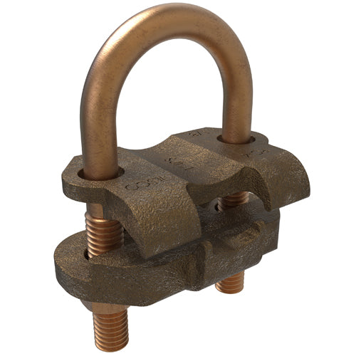 Bronze U Bolt 4 AWG-8 SOL ULCSA, 1 Pipe Size