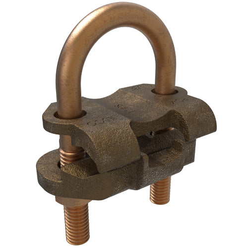 Bronze U Bolt 250 KCMIL-2/0 SOL ULCSA, 1 Pipe Size