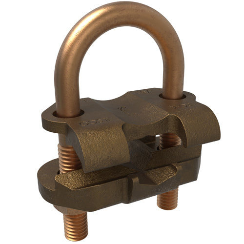 Bronze U Bolt 500 - 300 KCMIL ULCSA, 1 Pipe Size
