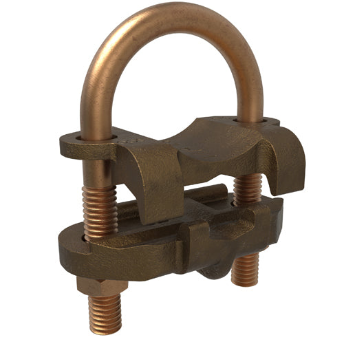 Bronze U Bolt 2/0 AWG- 4 SOL ULCSA, 1-1/4 P Pipe Size
