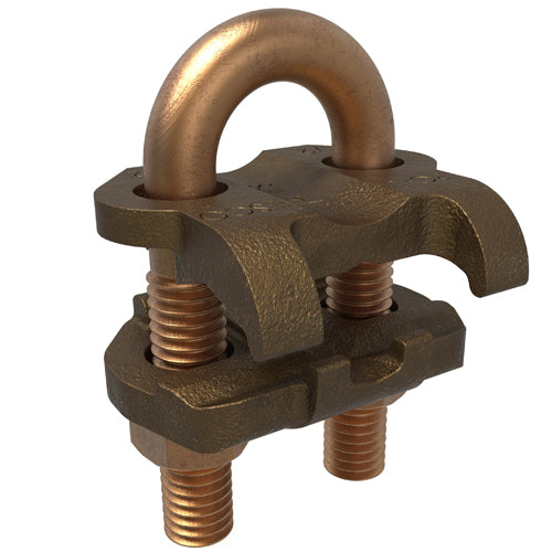 Bronze U Bolt 2/0 AWG- 4 SOL ULCSA, 1/4 Pipe Size