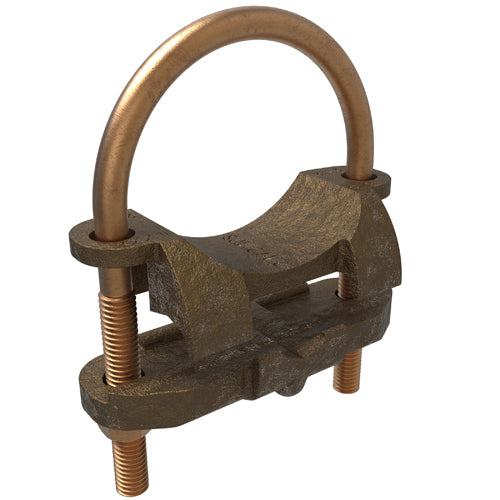 Bronze U Bolt 4 AWG-8 SOL ULCSA, 2-1/2 Pipe Size