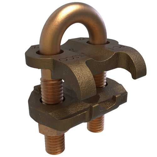Bronze U Bolt 250 KCMIL-2/0 SOL ULCSA, 1/4 Pipe Size