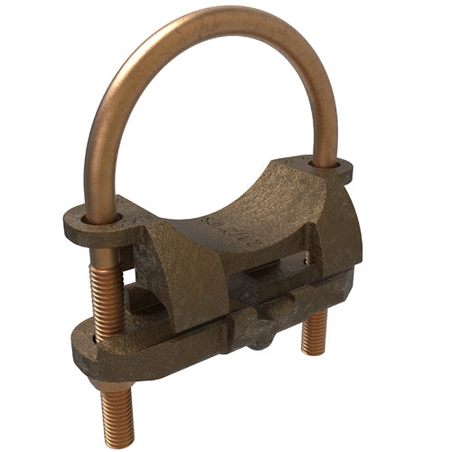 Bronze U Bolt 250 KCMIL-2/0 SOL ULCSA, 2-1/2 Pipe Size