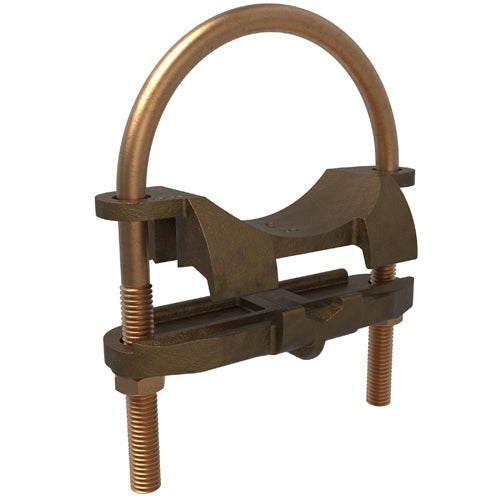 Bronze U Bolt 2/0 AWG- 4 SOL ULCSA, 3 Pipe Size