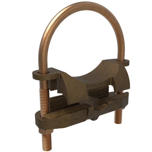 Bronze U Bolt 500 - 300 KCMIL ULCSA, 3 Pipe Size