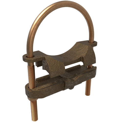 Bronze U Bolt 4 AWG-8 SOL ULCSA, 3-1/2 Pipe Size
