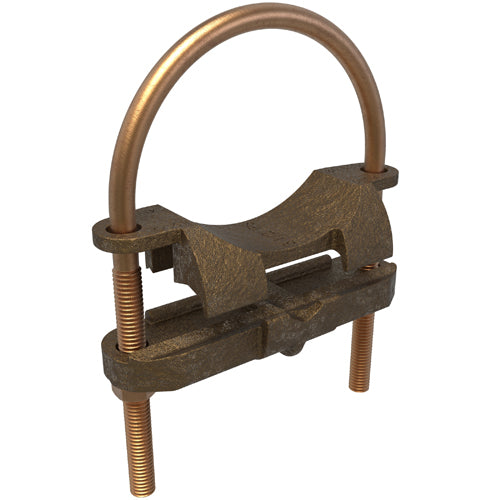 Bronze U Bolt 2/0 AWG- 4 SOL ULCSA, 3-1/2 Pipe Size