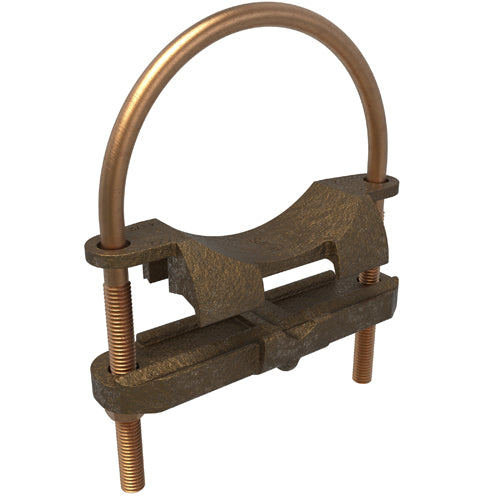 Bronze U Bolt 2/0 AWG- 4 SOL ULCSA, 4 Pipe Size