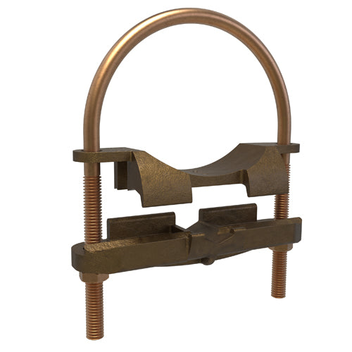 Bronze U Bolt 500 - 300 KCMIL ULCSA, 4 Pipe Size