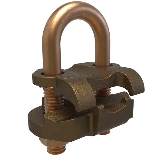 Bronze U Bolt 2/0 AWG- 4 SOL ULCSA, 3/8 Pipe Size