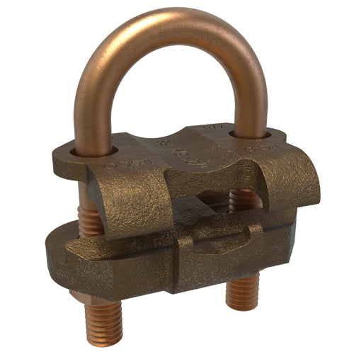 Bronze U Bolt 2/0 AWG- 4 SOL ULCSA, 1/2-3/4 Pipe Size