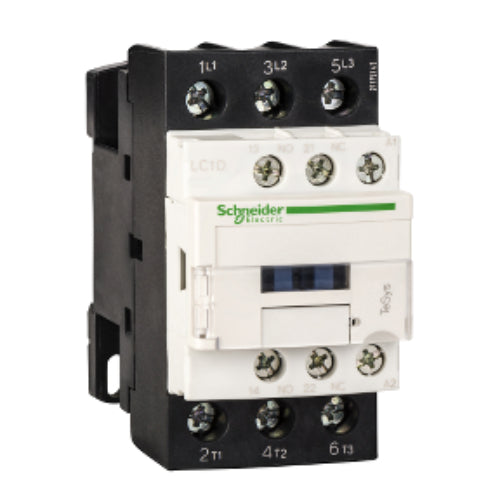 Schneider Electric Non-Reversing IEC Contactor, 32A 3 Pole, 120 VAC 50/60 Hz Coil