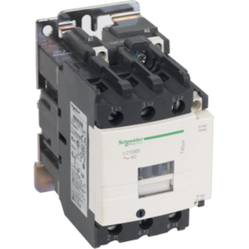 Schneider Electric Non-Reversing IEC Contactor, 65A 3 Pole, 240 VAC 50/60 Hz Coil