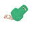 Female Angled Bus Bar Camlock, Green #2 - 4/0
