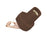 Female Angled Bus Bar Camlock, Brown #2 - 4/0