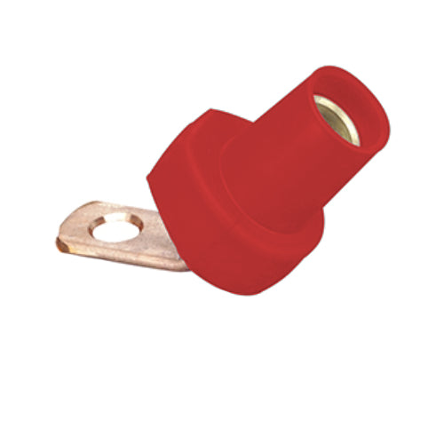 Female Angled Bus Bar Camlock, Red #2 - 4/0