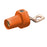 Leviton Offset Female Panel Mount with bus bar - Orange