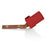 Male Angled Bus Bar Camlock #2 - 4/0, Red