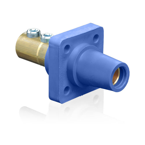 Leviton Blue Female DSS Panel Receptacle Taper Nose 2/0-4/0