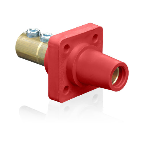 Leviton Red Female DSS Panel Receptacle Taper Nose 2/0-4/0
