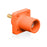 Leviton Orange Male Panel Receptacle Thread Stud 0.75"Tap Nose#2-4/0