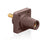 Leviton Brown Female Panel Receptacle Thrd Stud 1.125"Tap Nose#2-4/0