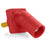 Leviton Series 16 Red Male CAM Panel Receptacle, Threaded Stud, 0.75", 45D, Tape Nose#2-4/0