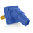 Leviton Series 16 Blue Female CAM Panel Receptacle, Threaded Stud, 0.75", 45D, Tape Nose#2-4/0