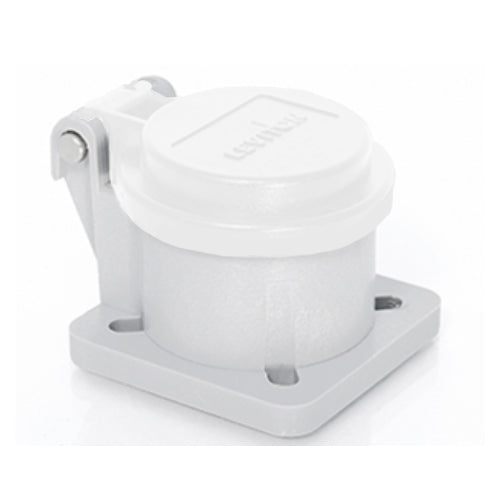 16 Series Panel Recep Enclo w/Automatic Closing Lid, WH