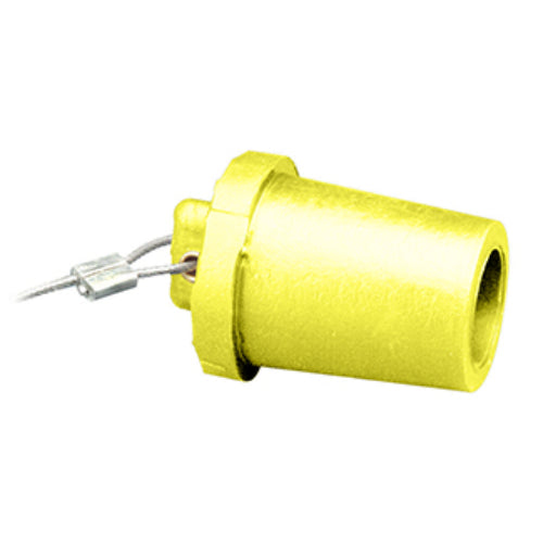 Leviton Manufacturing Company Male Protective Cap for 17/23 Series,Taper Nose-Yellow