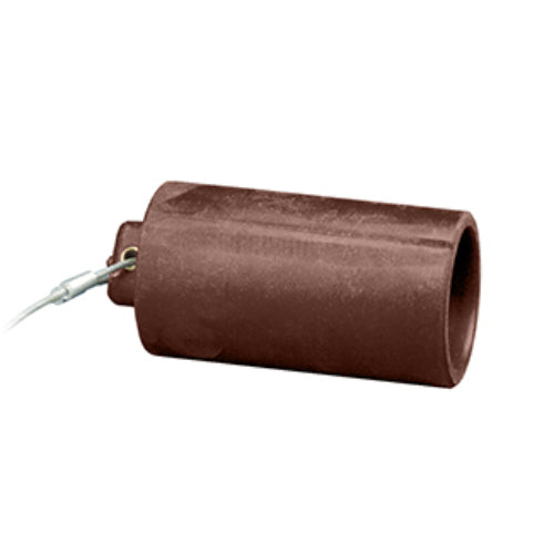 Leviton Manufacturing Company Female Protective Cap for 17/23 Series,Taper Nose-Brown